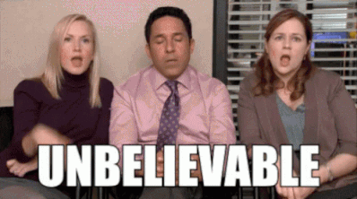 Office coworkers find it unbelievable