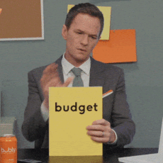 Man throws away his budget
