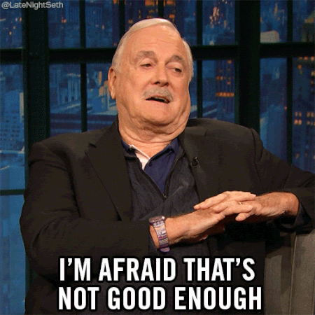 Man in talk show believes it's not good enough
